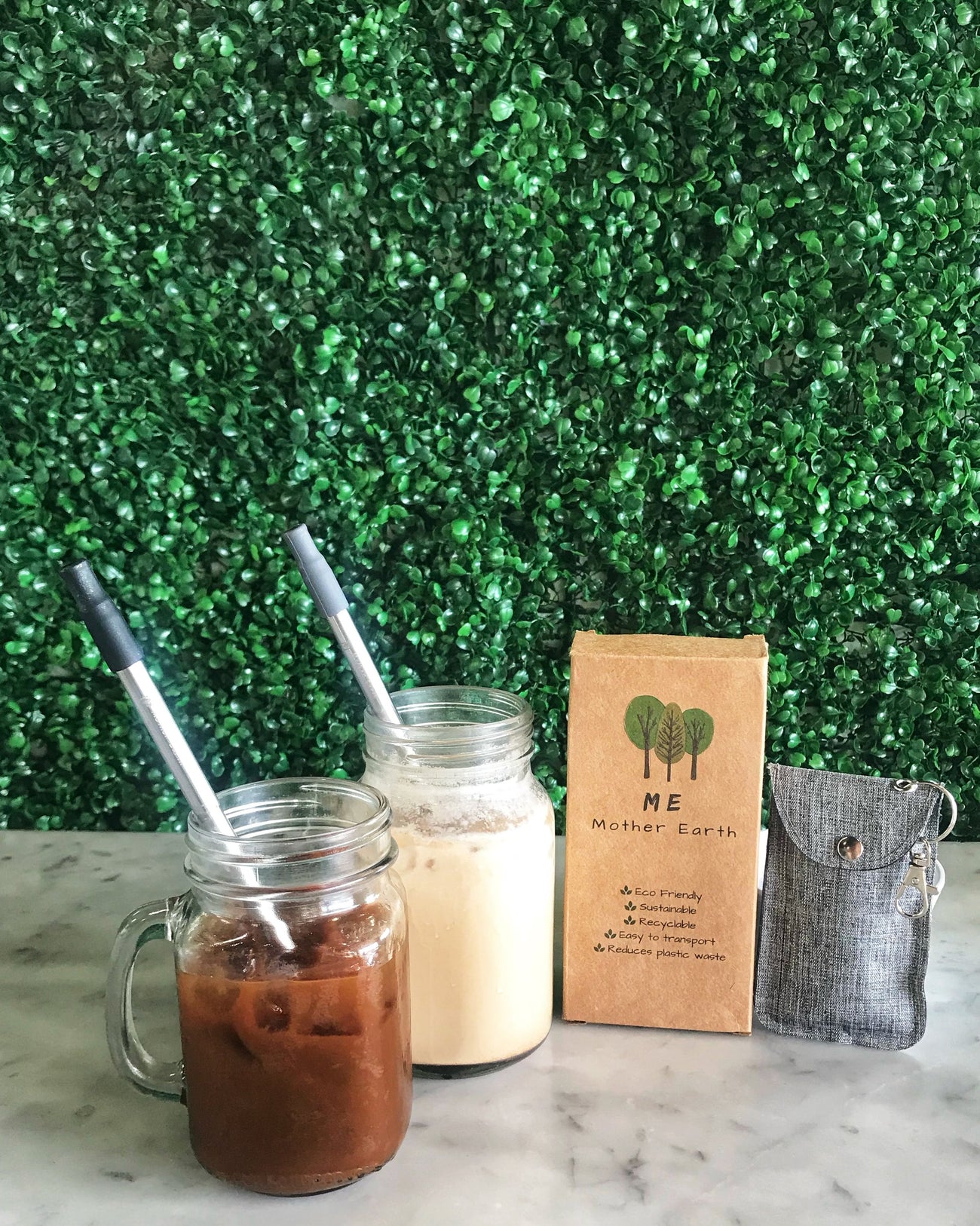 Collapsible Straw and Cutlery Set