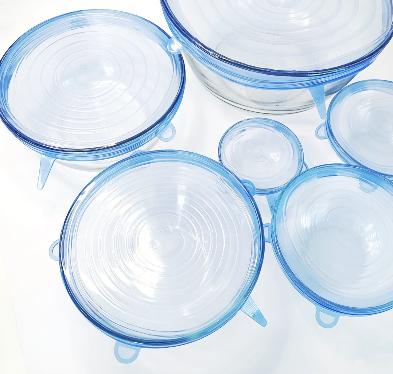 Silicone Food and Bowl Covers - 6 Pack